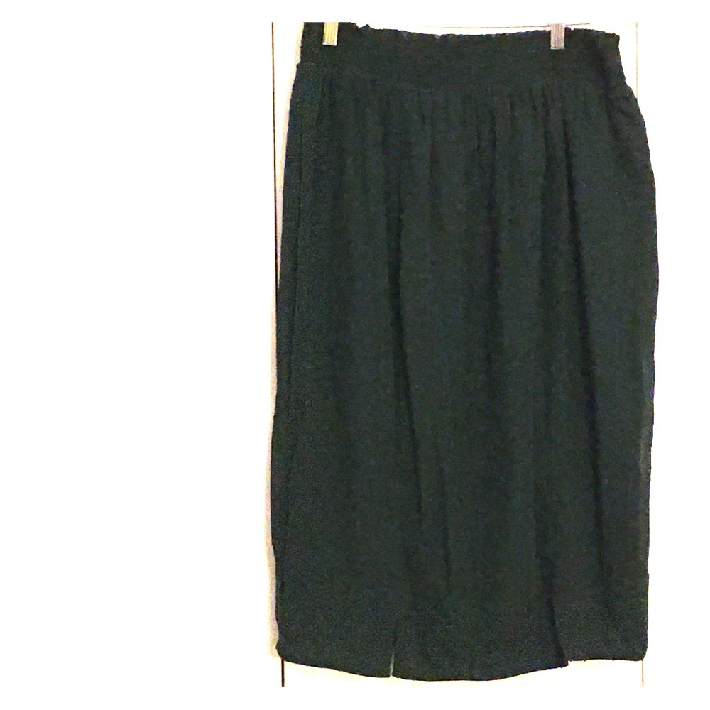 Universal Standard green Swiss dot skirt